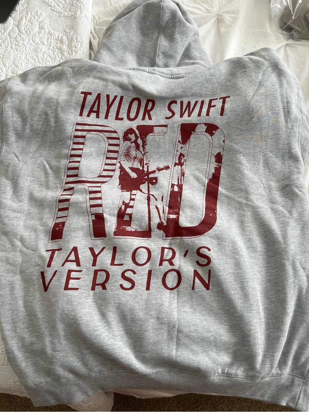 Taylor Swift “RED TAYLOR’S VERSION” 2021 Hoodie with Red Graphic